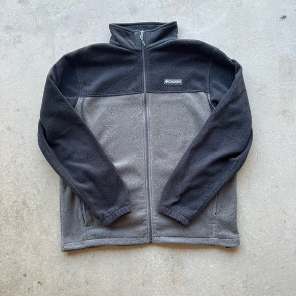 Columbia Charcoal Fleece Jacket - Picture 1 of 4